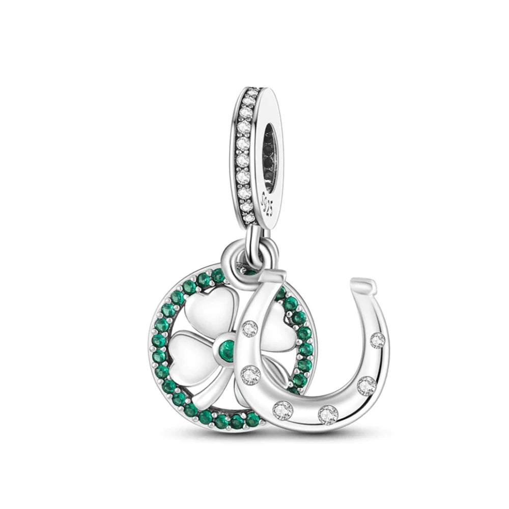 Pingente em Prata 925 - Charm My Life Trevo da Sorte Ferradura – MyMya Loja
