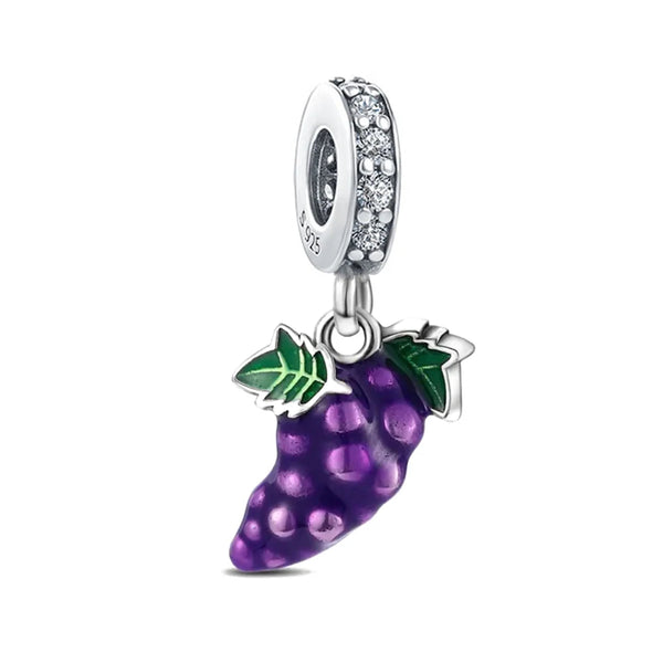 Pingente em Prata 925 - Charm My Life Cacho de Uvas