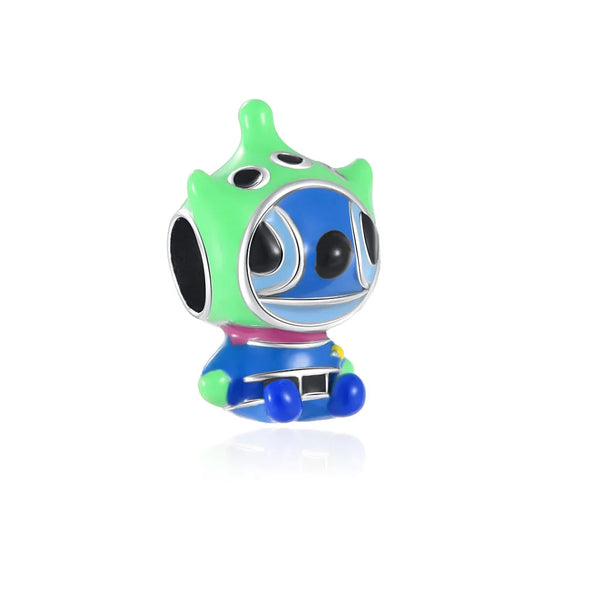 Berloque em Prata 925 - Charm My Life Stitch com Fantasia Alien