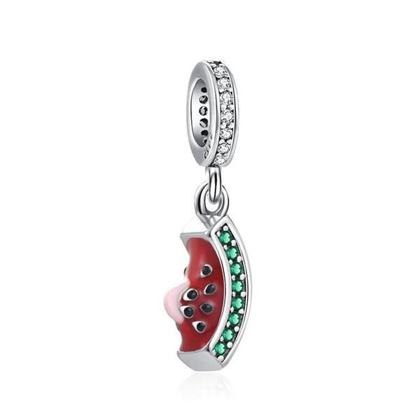 Pingente em Prata 925 - Charm My Life Melancia