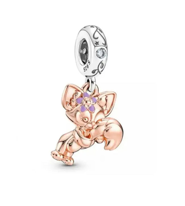 Pingente em Prata 925 - Charm My Life Marie Banho Rosé
