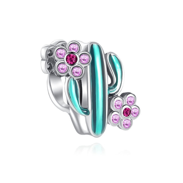 Berloque em prata - Charm My Life Cacto