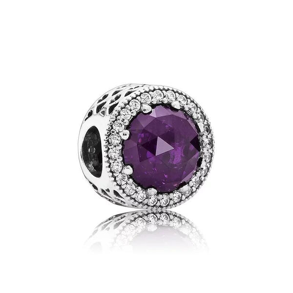 Berloque em prata - Charm My Life Radiante Roxo Violeta