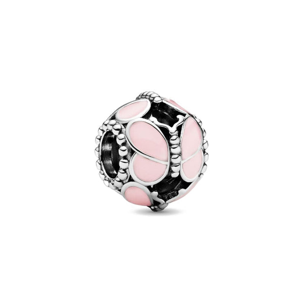 Berloque em prata - Charm My Life Borboleta Rosa