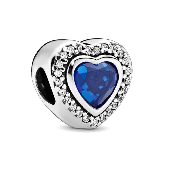 Berloque em prata 925 - Charm My Life Coleção Ocean blue Heart