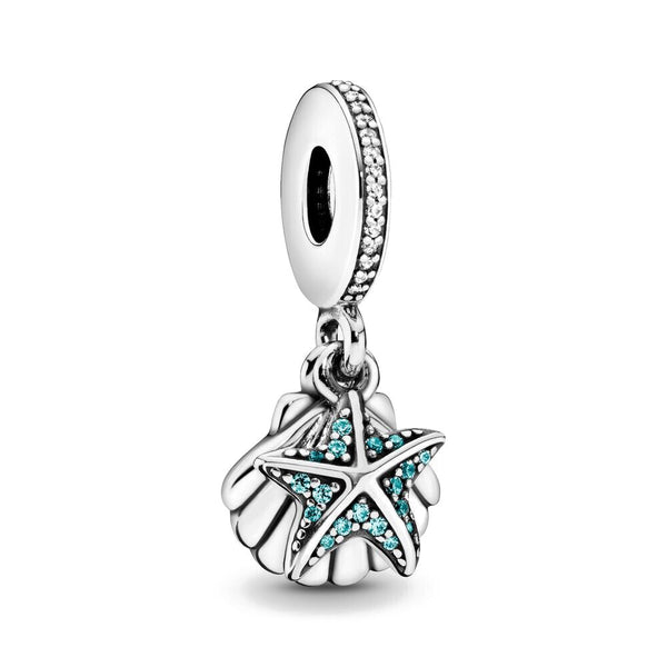 Pingente em prata 925 - Charm My Life Coleção Ocean Concha e Estrela do Mar