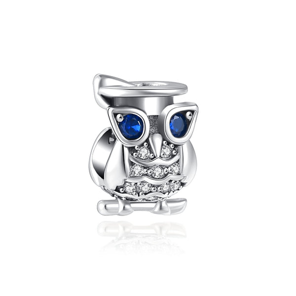 Berloque em Prata - Charm My Life Coruja da Sorte