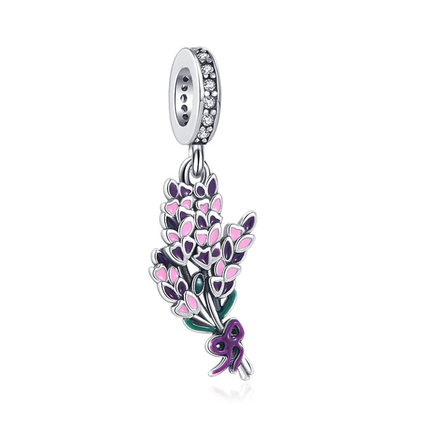 Pendente em prata - Charm My Life Buquê de Flores