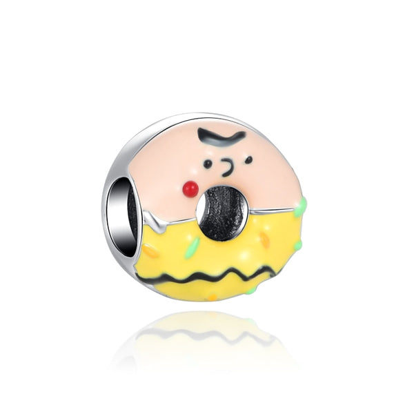 Pendente em prata - Charm My Life Donuts Charlie Brown