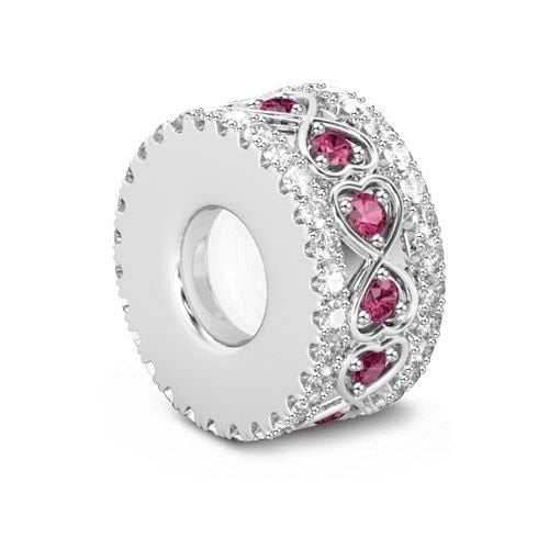 Berloques em Prata 925 - Charm My Life Radiante Cristal e Rosa
