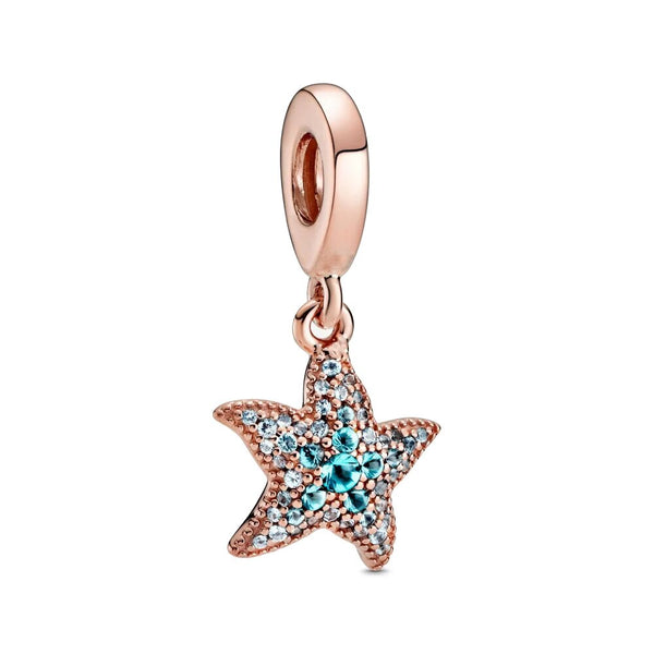 Pingente em prata 925 com banho Rose Gold - Charm My Life Coleção Ocean Estrela do Mar