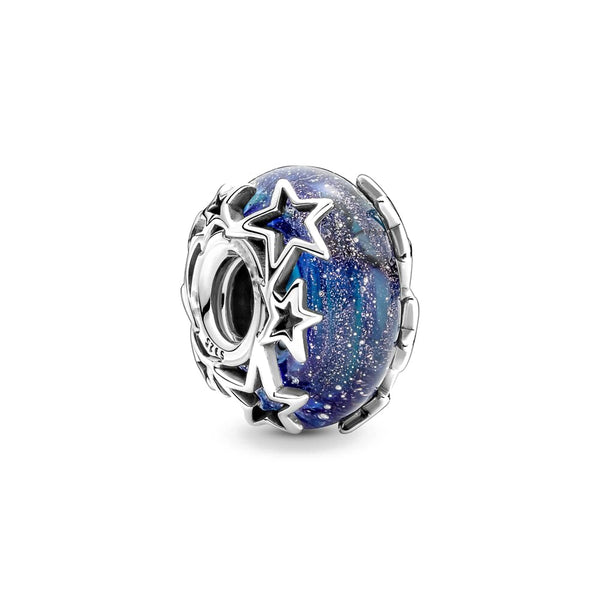 Berloque Murano em prata - Charm My Life Céu Estrelado