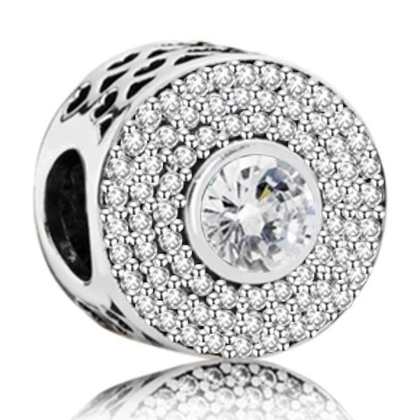 Berloque em Prata - Charm My Life Brilhantes