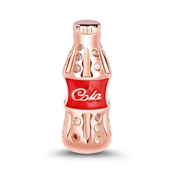 Berloques em Prata 925 com Banho em Ouro Rosê - Charm My Life Coca