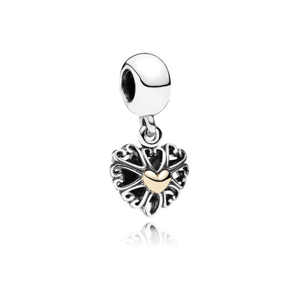 Pingente em Prata - Charm My Life Coração Valente