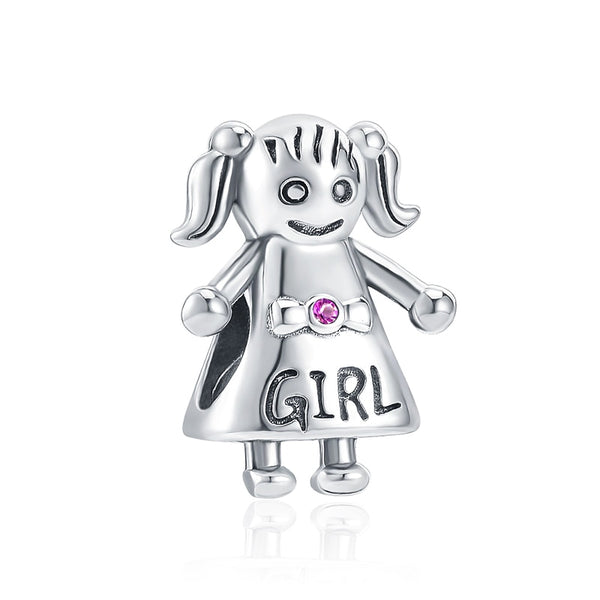 Berloque em Prata - Charm My Life Menina