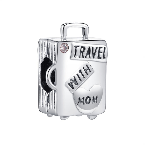 Berloque em Prata - Charm My Life Mala de Viagem