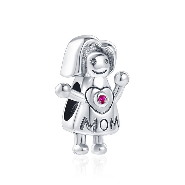 Berloque em Prata - Charm My Life Mãe