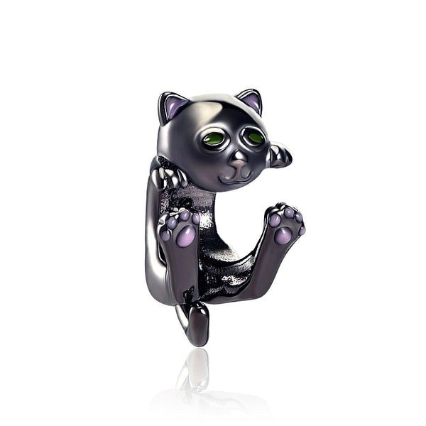 Berloque em Prata 925 - Charm My Life Gato Preto