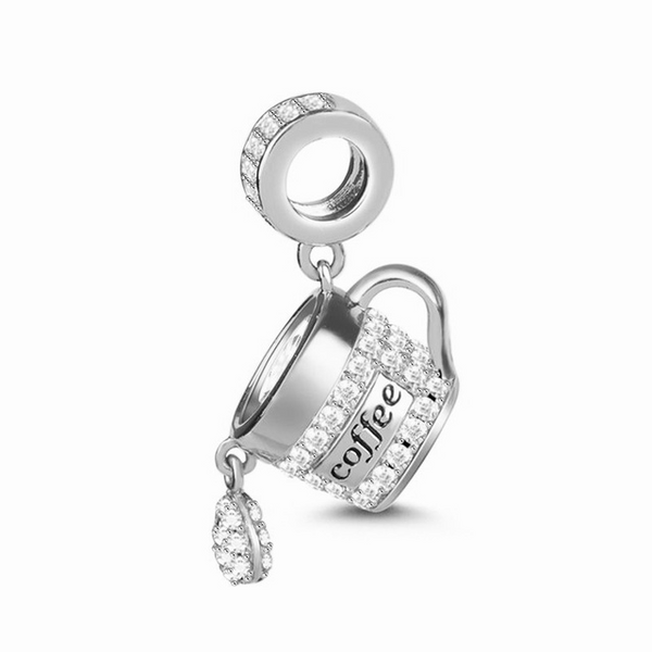 Berloque em prata - Charm My Life Love Coffee