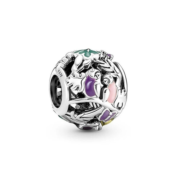 Berloque em prata 925 - Charm My Life Pássaros Araras