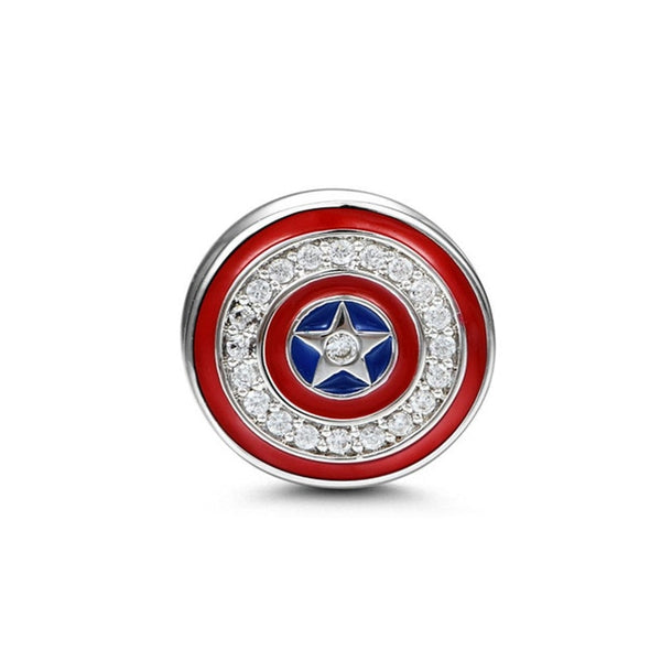 Berloque em prata - Charm My Life Escudo Capitão América