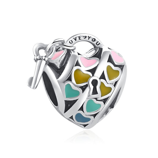 Berloque em Prata - Charm My Life Cadeado do Amor