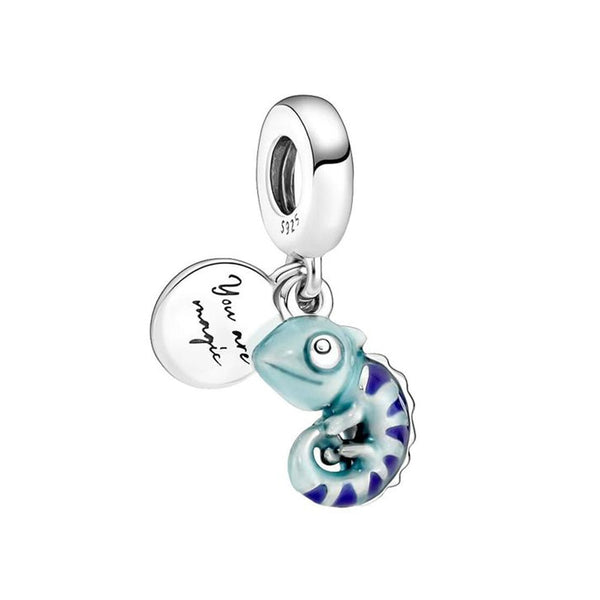 Pendente em prata - Charm My Life Camaleão Mágico