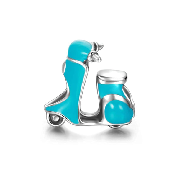 Berloque em prata - Charm My Life Lambreta Azul