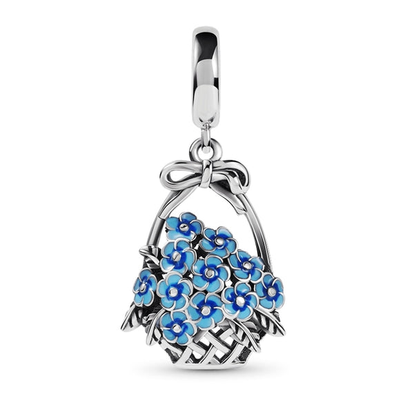 Pendente em prata - Charm My Life Cesto de Flores