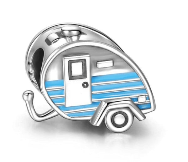 Berloque em prata - Charm My Life Trailer Camping