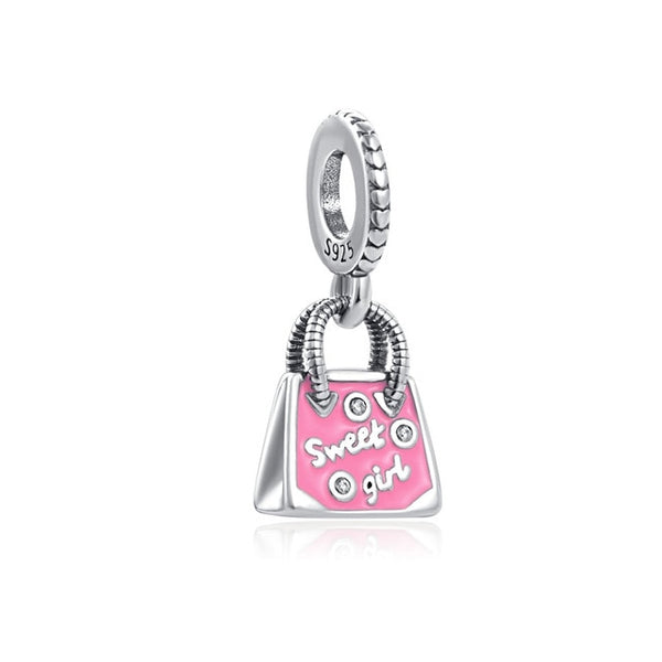 Berloque em prata - Charm My Life Barbie Bolsa Sweet Girl