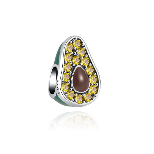 Berloque em prata 925 - Charm My Life Abacate