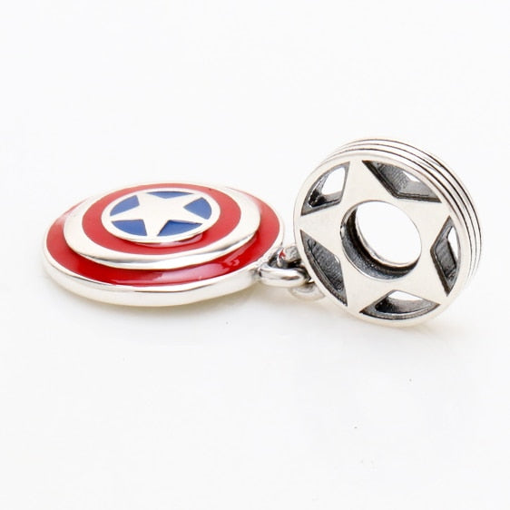 Berloque em prata - Charm My Life Escudo Capitão América