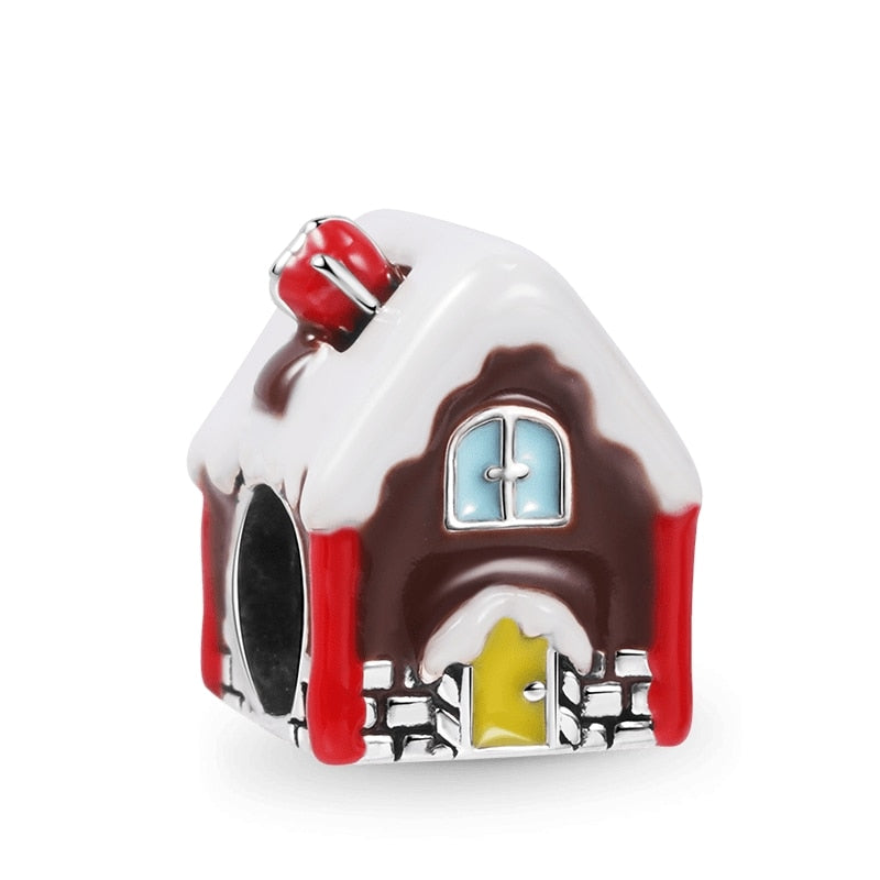 Berloque em prata 925 - Charm My Life Casinha de Natal